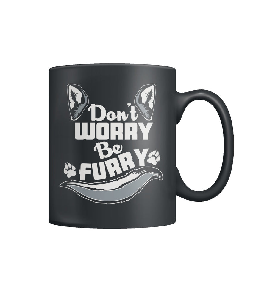 Dont Worry Be Furry Color Coffee Mug