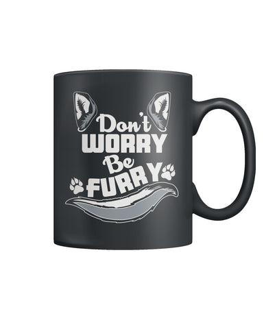 Dont Worry Be Furry Color Coffee Mug