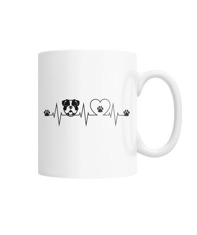Heartbeat White Coffee Mug