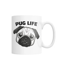 Pug Life White Coffee Mug