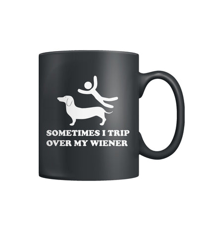 I Trip Over My Wiener Color Coffee Mug
