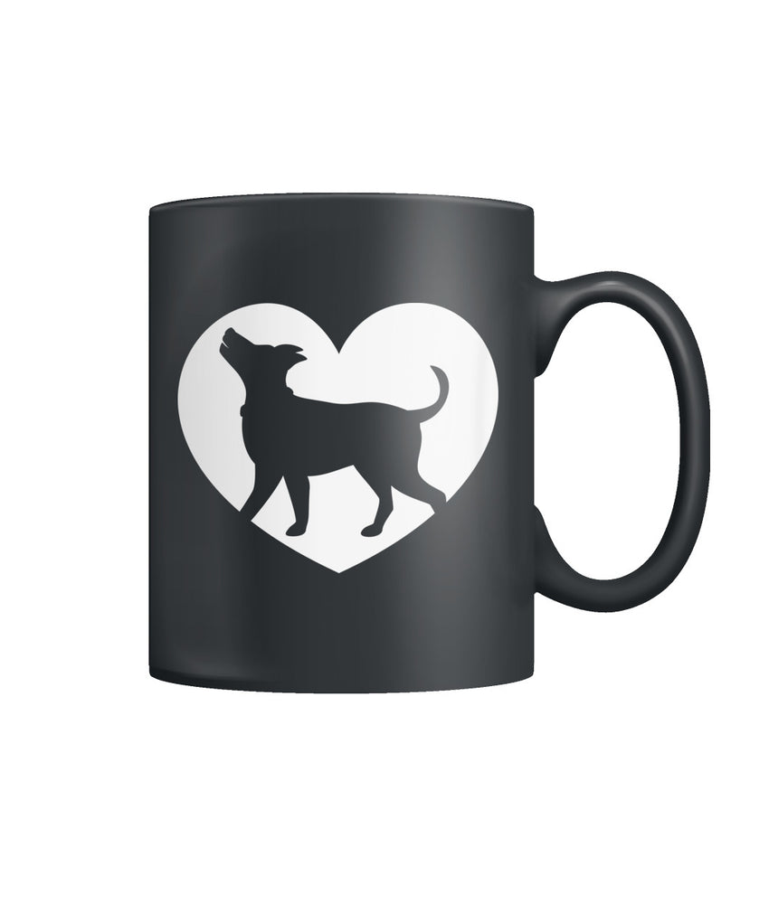 I Heart Dogs Color Coffee Mug