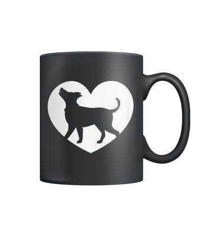 I Heart Dogs Color Coffee Mug